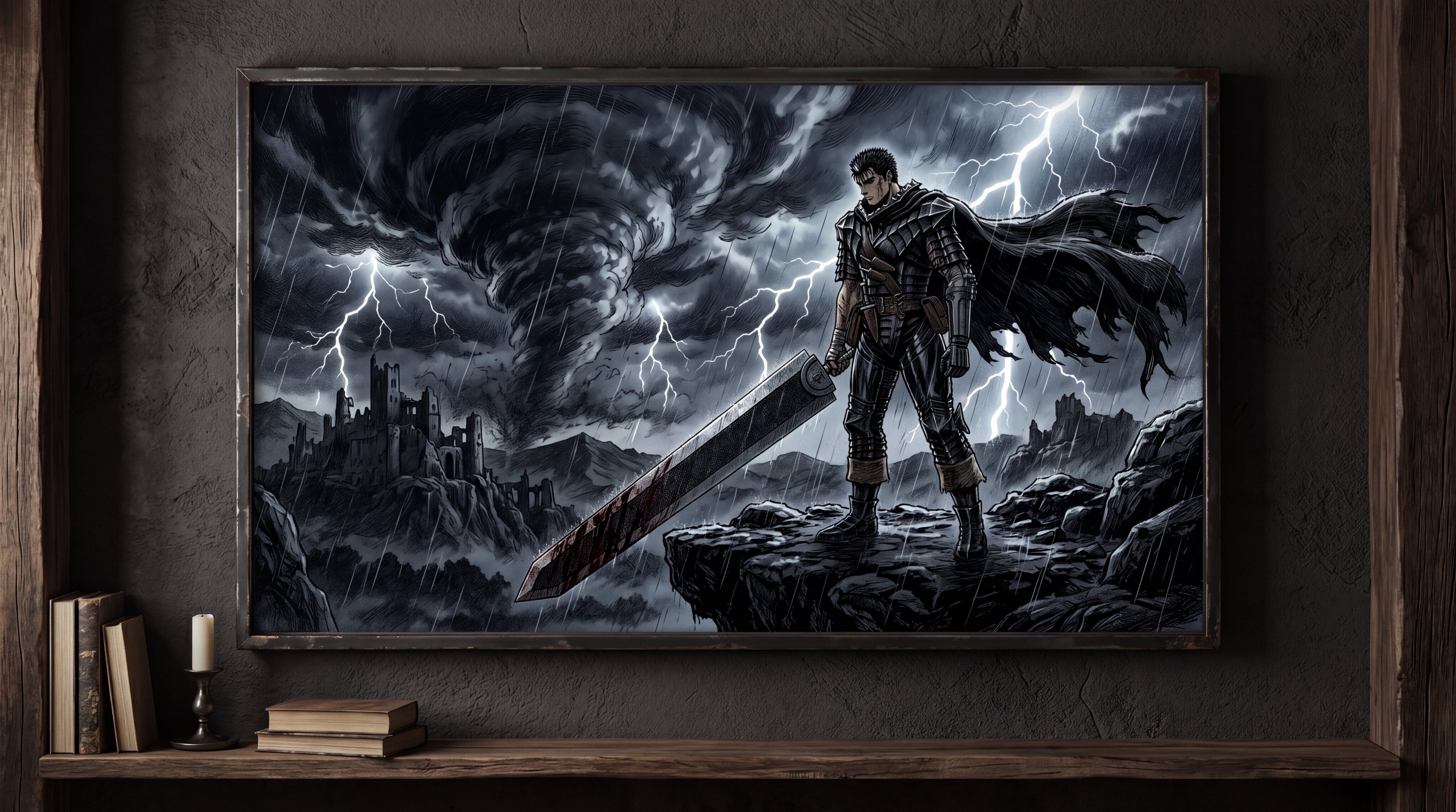 Berserk Kanvas Tablo: Guts'ın Gücünü Duvarınıza Taşıyın